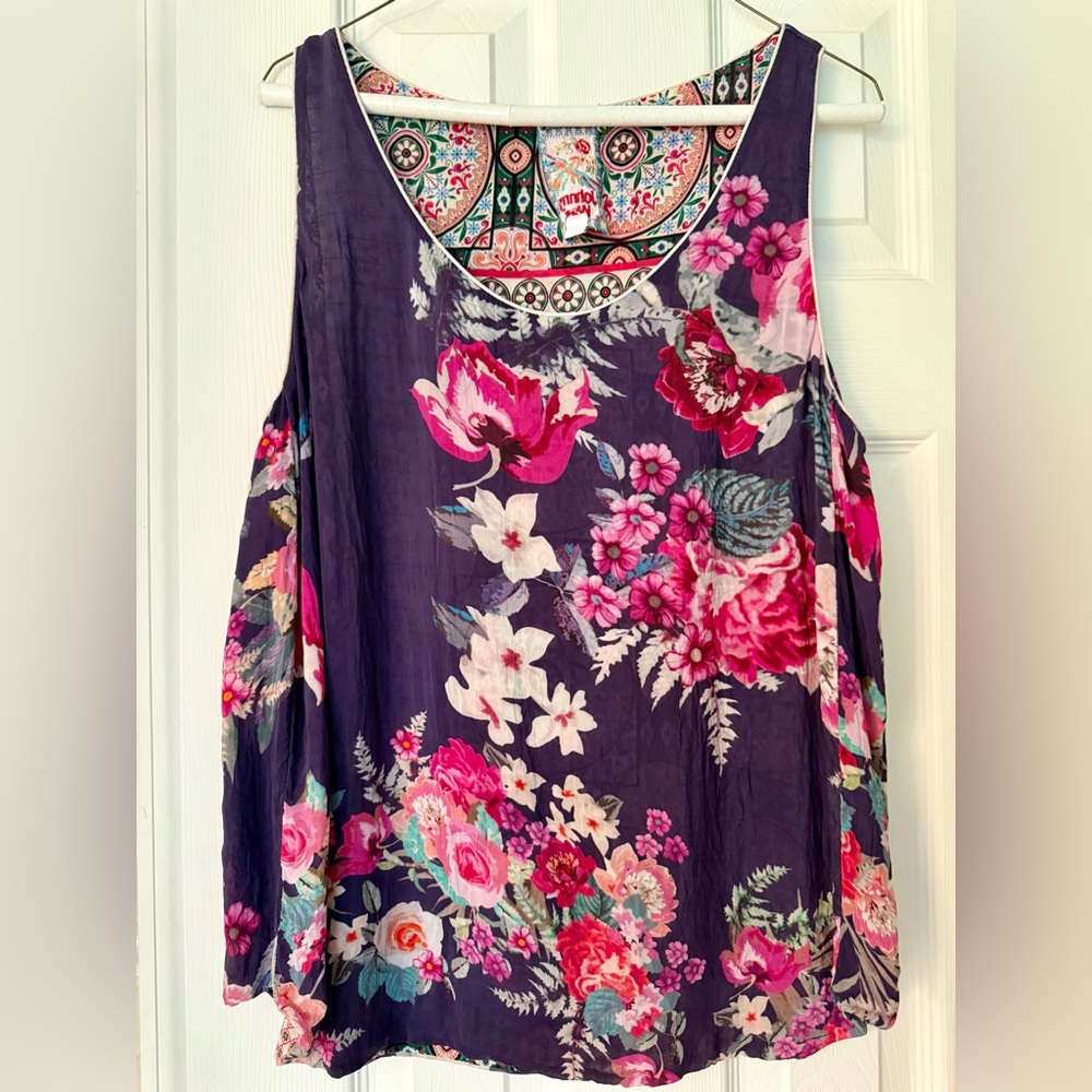 Johnny Was reversible sleeveless tank.